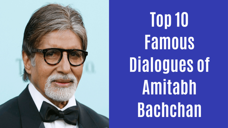 Top 10 Famous Dialogues of the Living Legend Amitabh Bachchan