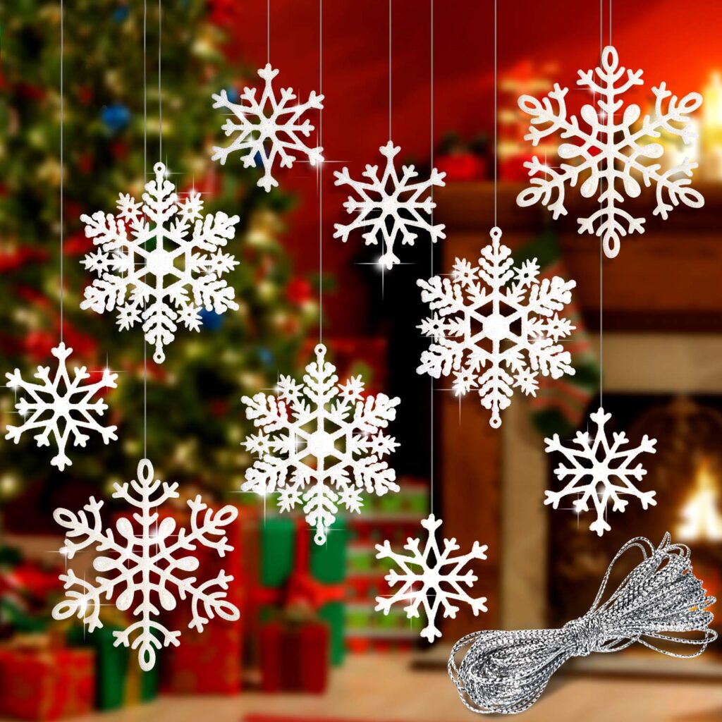 Sparkling Snowflake Ornaments