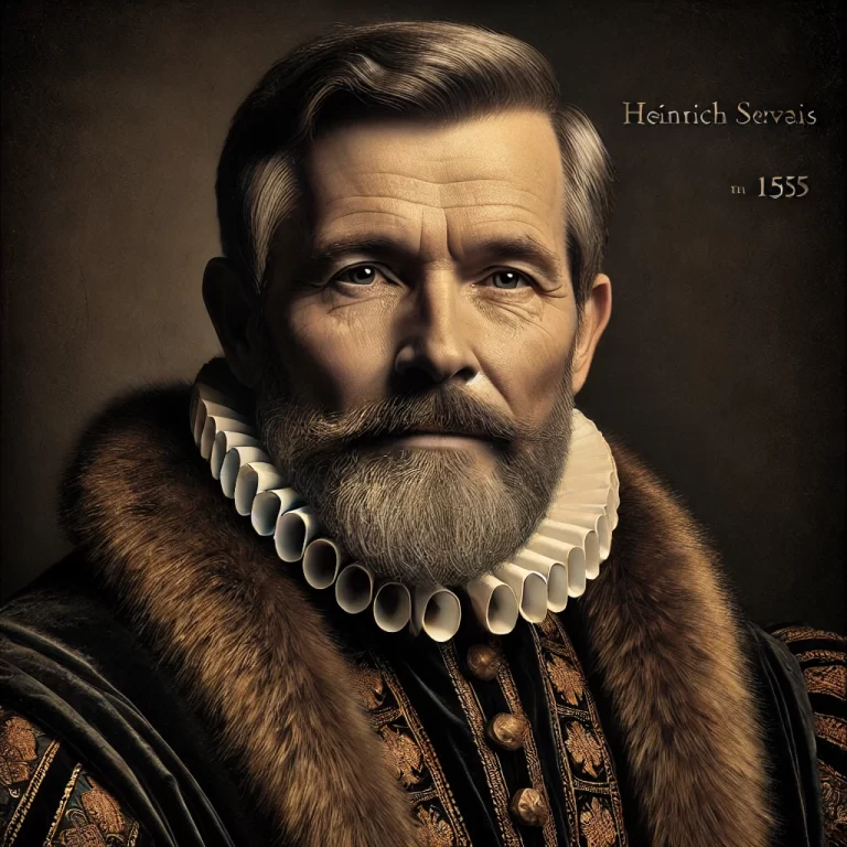 1555 Portrait of Heinrich Servais: A Glimpse into 16th Century Germany