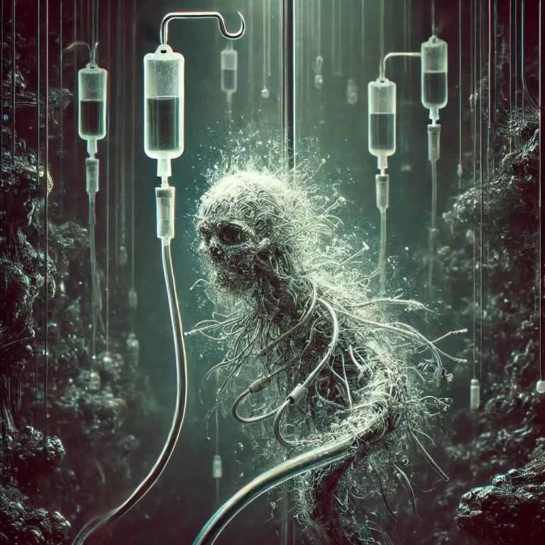 The Dark Allure of AI Art Horror: IV Needles in the World of Digital Nightmares