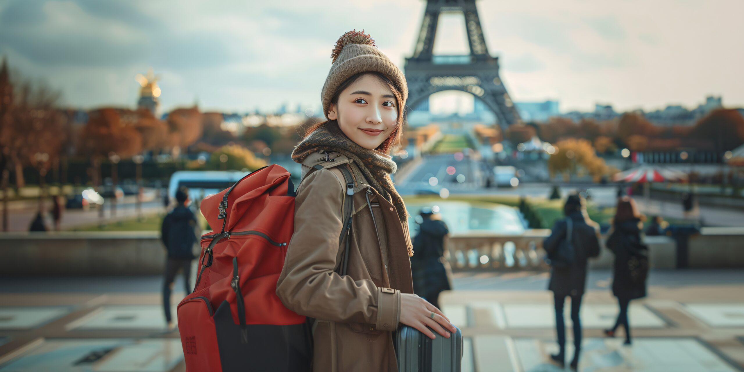 tourist carrying luggage scaled