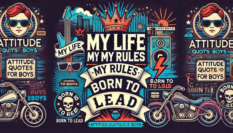 Attitude Quotes for Boys: Words to Boost Your Confidence and Style