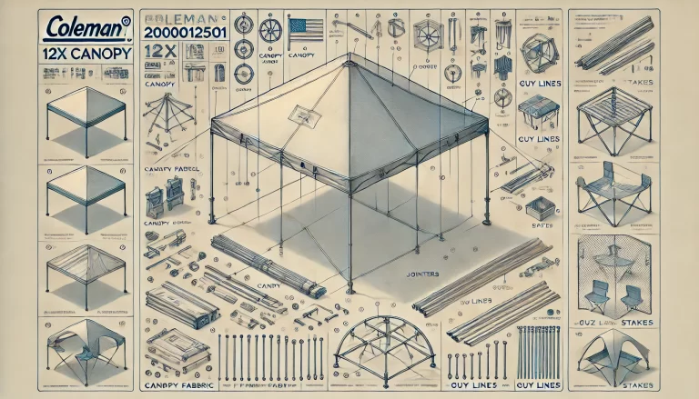 Coleman 2000012501 12×12 Canopy Parts Diagram: A Complete Guide