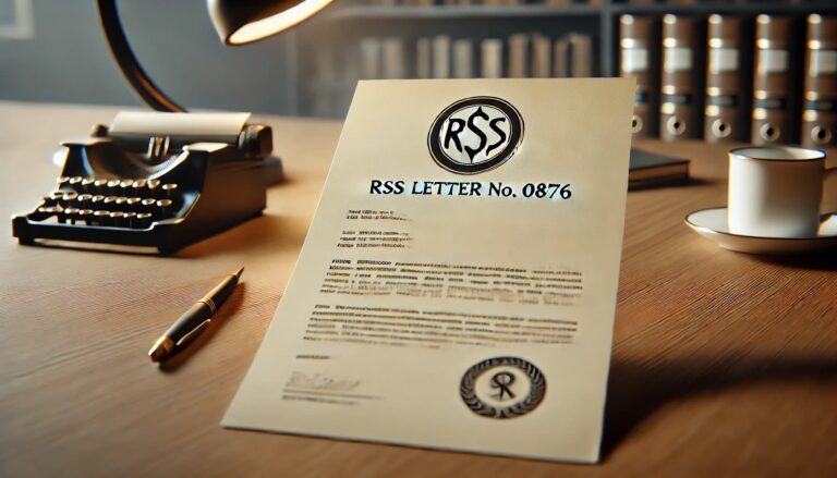 RSS Letter No. 0876: Understanding Its Significance and Impact