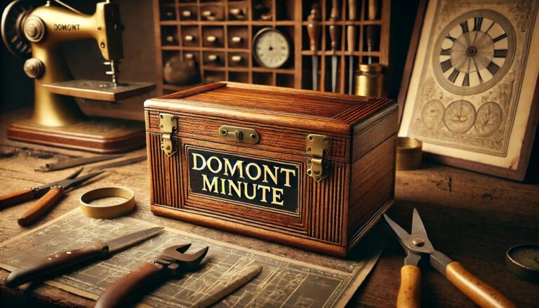 The Vintage Domont Minute Empty Wood Box: A Collector’s Gem