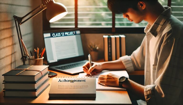 How to Write an Acknowledgement for a Class 12 Project: A Complete Guide