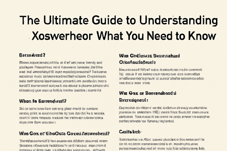 Ultimate Guide to Understanding Xoswerheoi: What You Need to Know