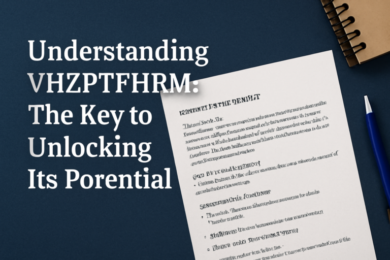 Understanding VHZPTFHRM: The Key to Unlocking Its Potential