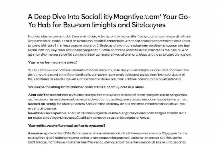 A Deep Dive into SocialLBizMagazine.com: Your Go-To Hub for Business Insights and Strategies