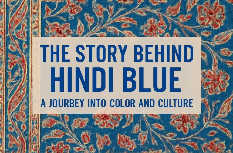 The Story Behind Hindi Blue: A Journey into Color and Culture
