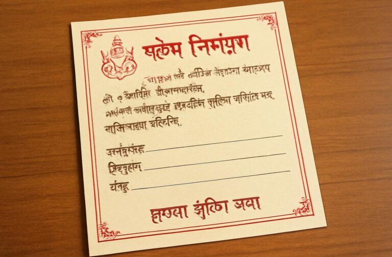 Invitation Card in Marathi: A Personal Touch for Every Special Occasion