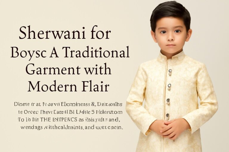 Sherwani for Boys: A Traditional Garment with Modern Flair