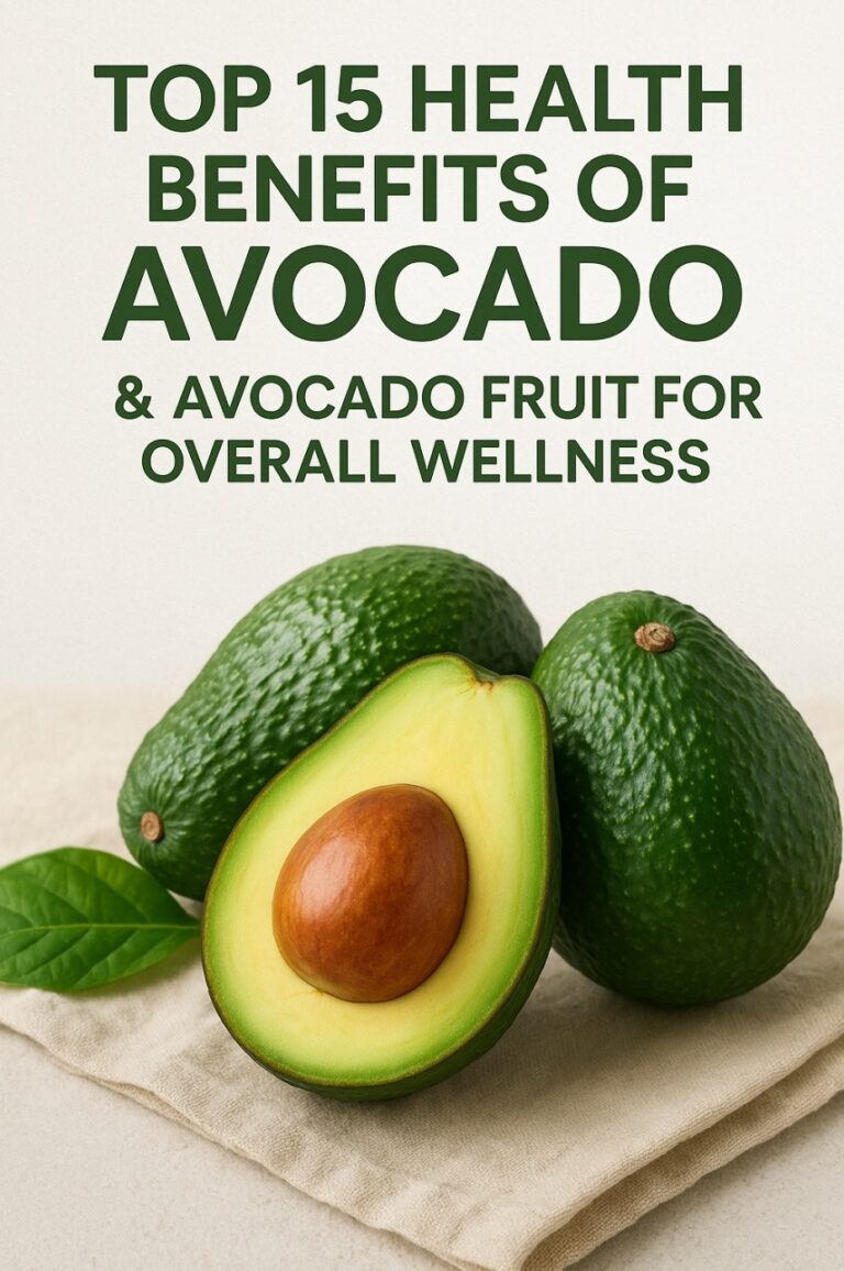 Top 15 Health Benefits of Avocado & Avocado Fruit for Overall Wellness