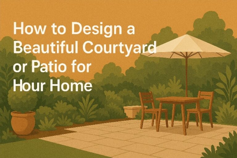 How to Design a Beautiful Courtyard or Patio for Home